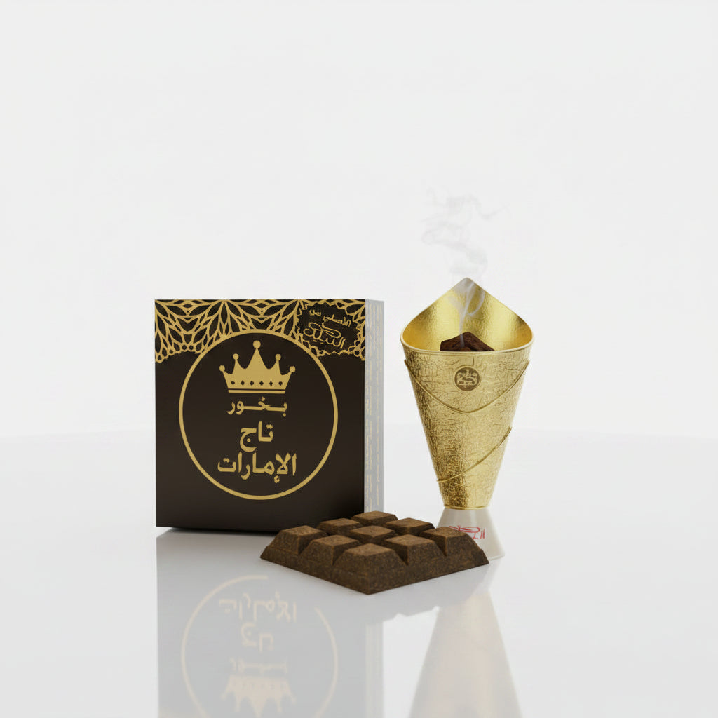 Bukhoor Crown of Emirates — Incienso Árabe Floral Ámbar 40 g