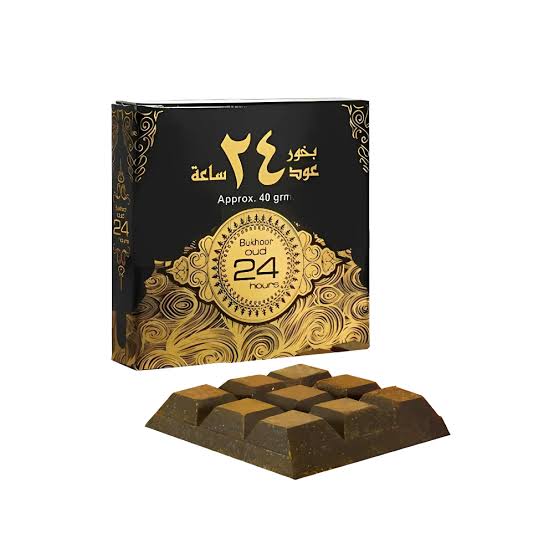 Bukhoor Árabe Oud 24 Hours 40g Incienso De Larga Duración - Rahid - Esencia de Oriente