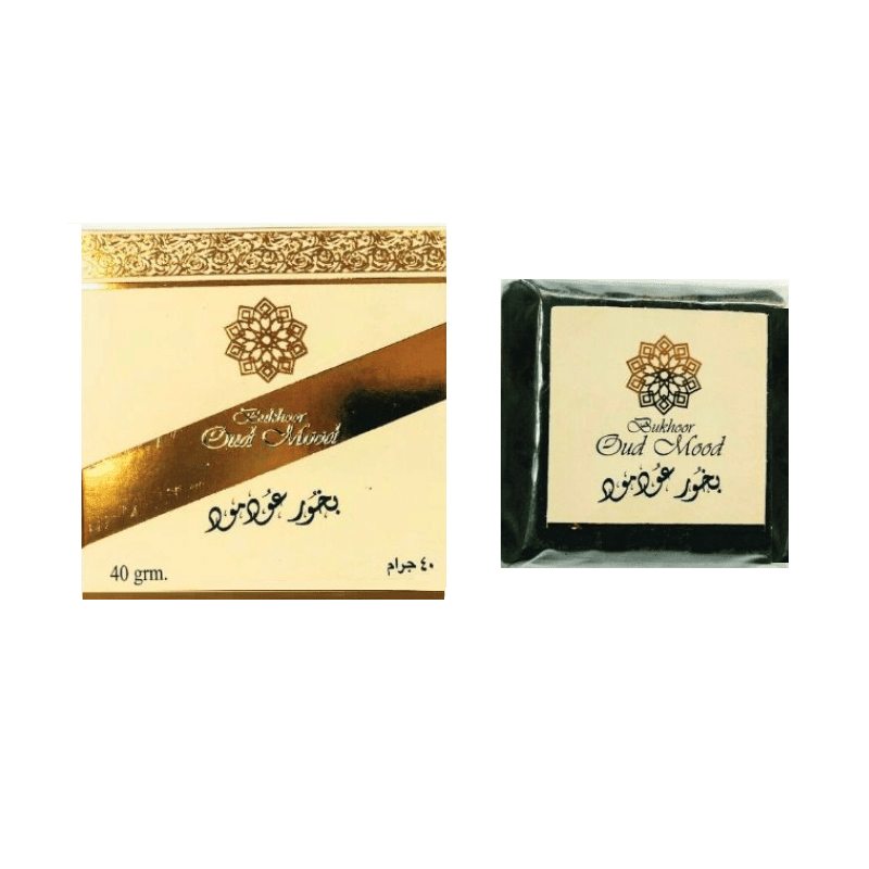 Bukhoor Árabe Oud Mood 40g Incienso Floral Y Maderado - Rahid - Esencia de Oriente