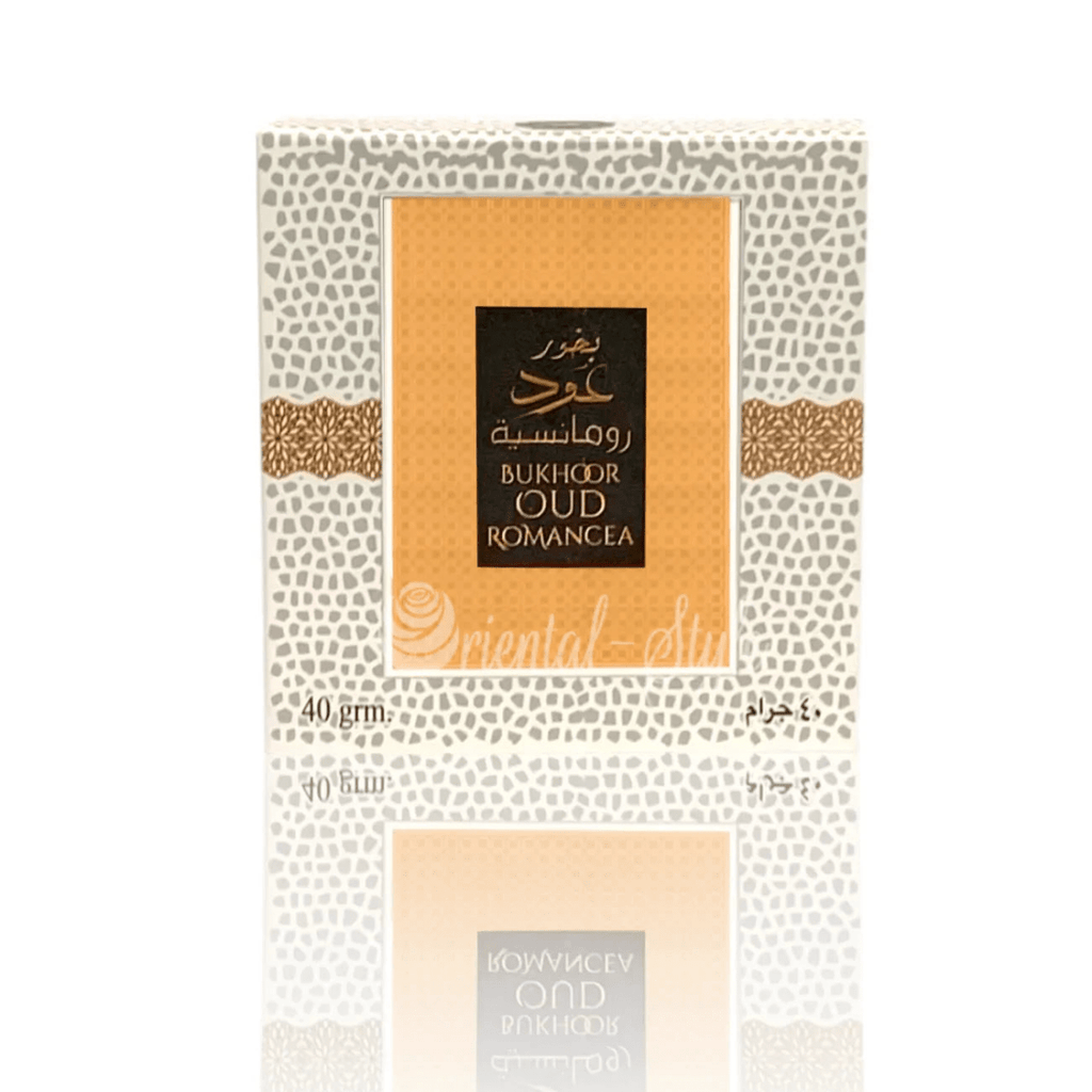 Bukhoor Árabe Oud Romancea 40g Incienso Romántico Oriental - Rahid - Esencia de Oriente