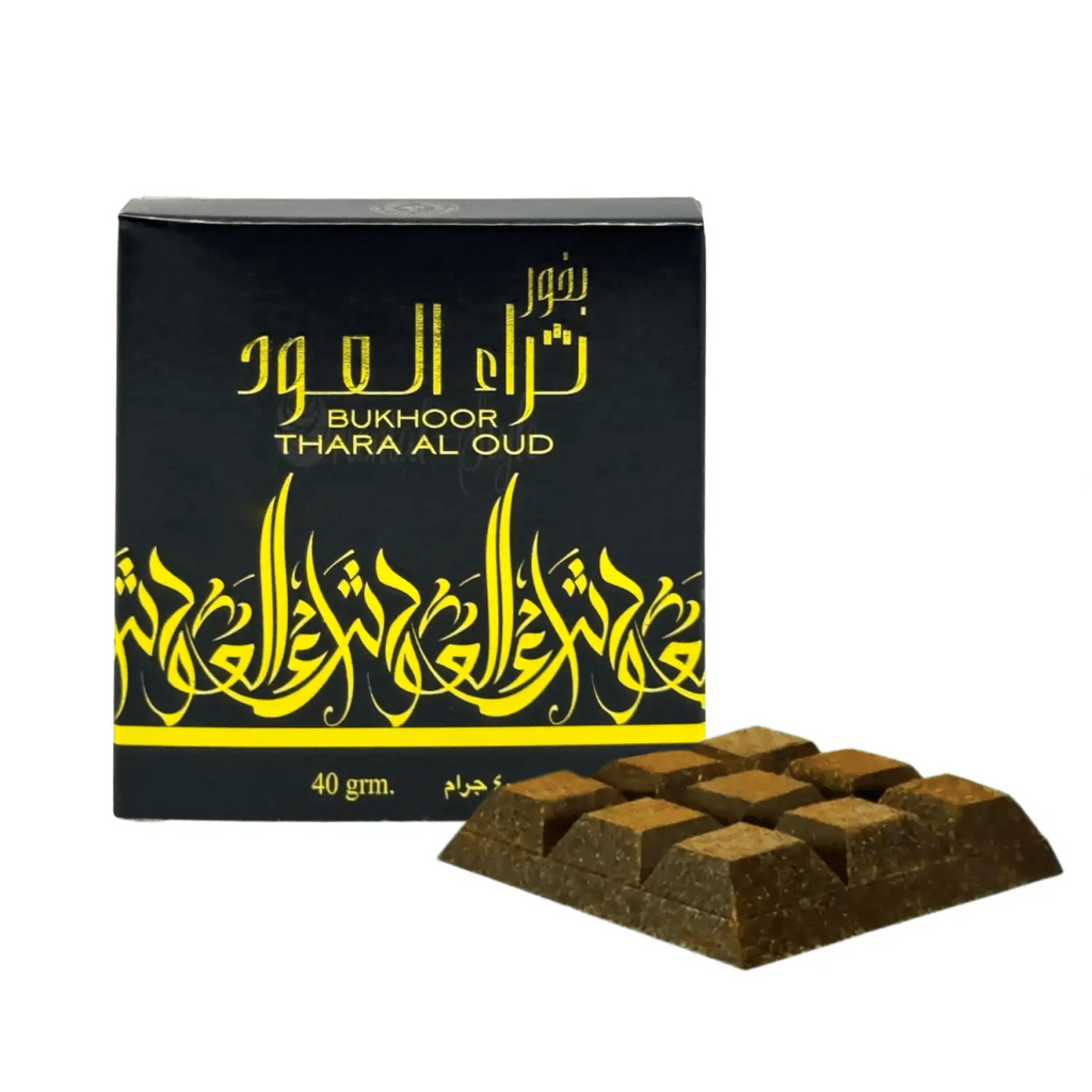 Bukhoor Árabe Thara Al Oud 40g La Riqueza Del Oud - Rahid - Esencia de Oriente