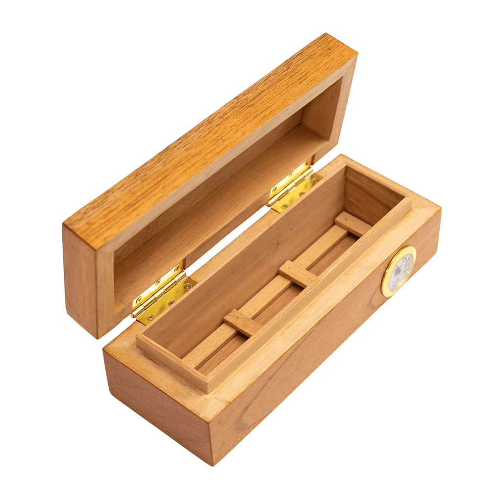 Humidor De Puros De Cedro Rojo Color Natural De 15 - 20 Puros - Rahid Wholesale