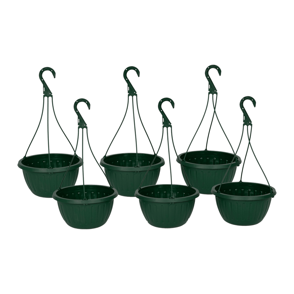 Macetas Colgantes 10in. Ideal Para Exterior 6 Piezas - Rahid Wholesale