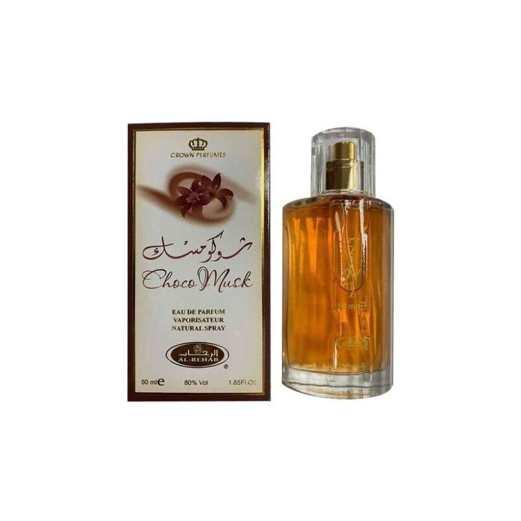 Perfume Crown Al Rehab Choco Musk Arabian Spray Unisex 50m - Rahid - Esencia de Oriente
