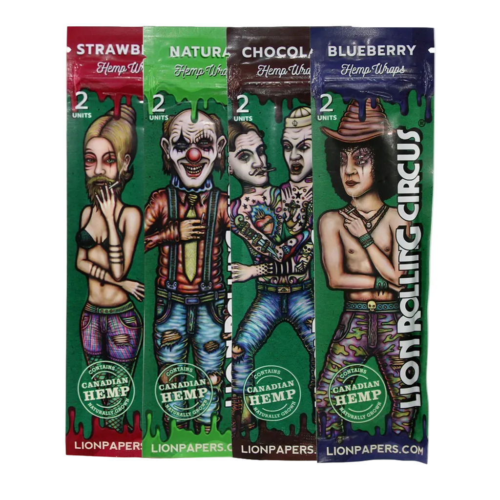 4 Pack Blunt Lion Circus Double Wrap Hemp - Rahid Wholesale