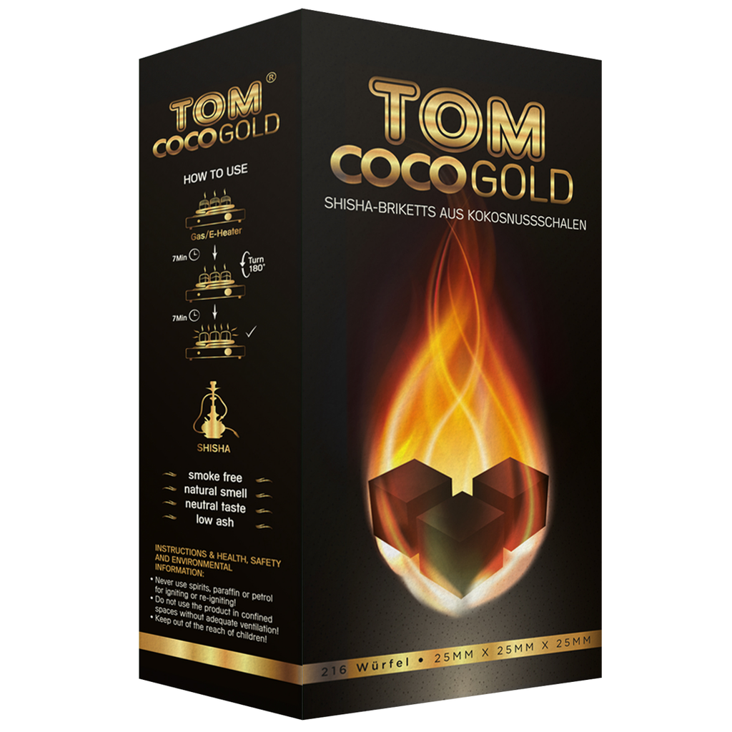 Caja De Carbón TOM COCO Gold (3kg)