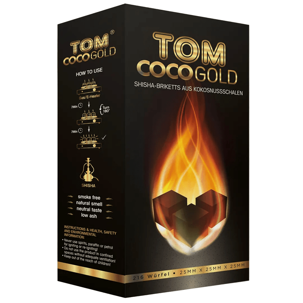 Caja De Carbón TOM COCO Gold (3kg) - Rahid Wholesale