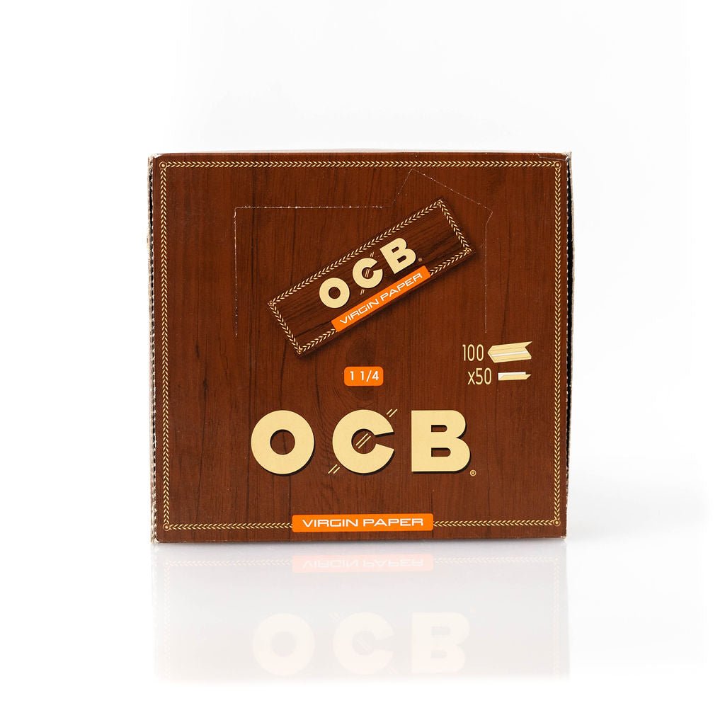 Caja Papel Ocb Virgin 1¼ 100 libros (50 Hojas) - Rahid Wholesale
