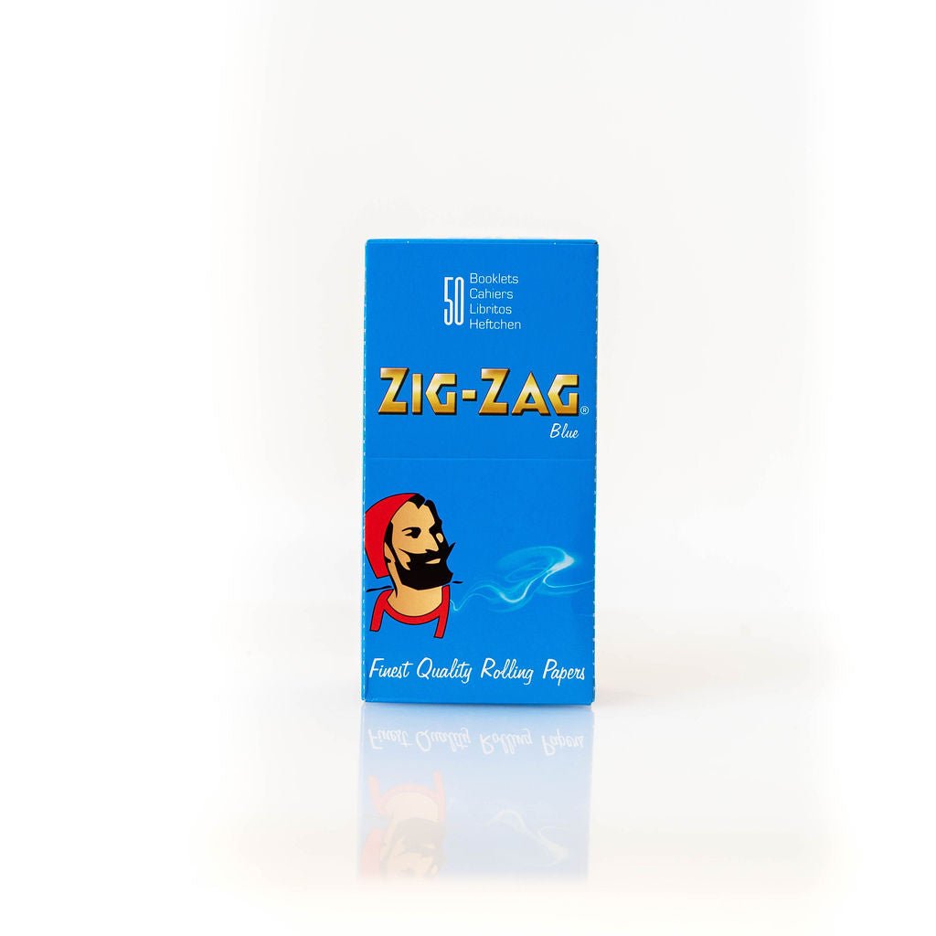 Caja Papel ZigZag Blue 70mm 50 libros (50 Hojas) - Rahid Wholesale