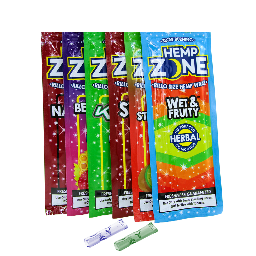 6 Pack HEMP-ZONE Con Dos Filtros Incluidos (30blunts)
