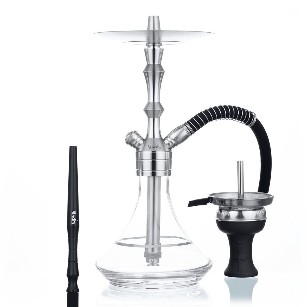 Hookah Mvp 360 ALADIN Vidrio Templado, Acero Quirúrgico (36cm) - Rahid Wholesale