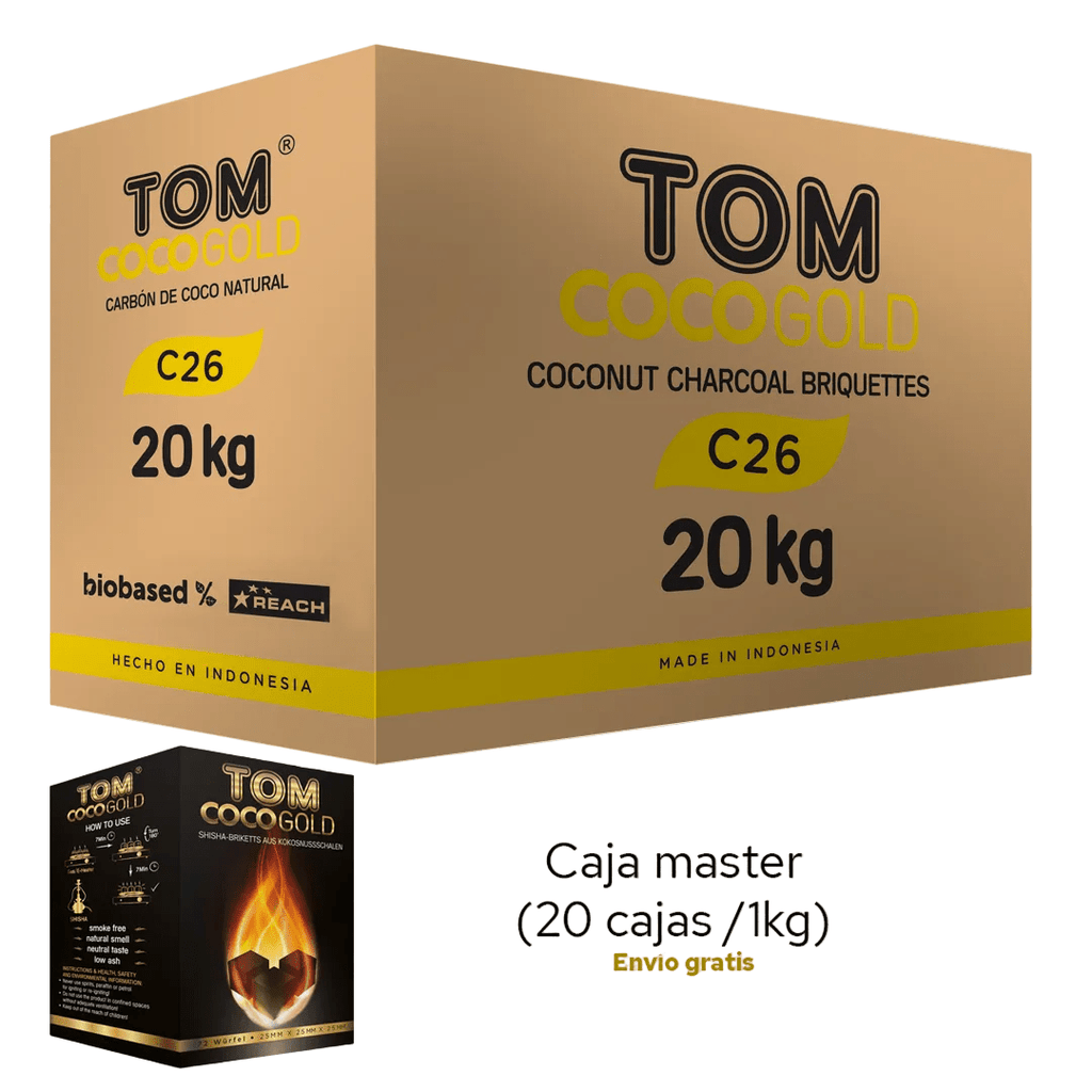 Master Box Carbón Tom Coco Gold (20kg) - Rahid Wholesale