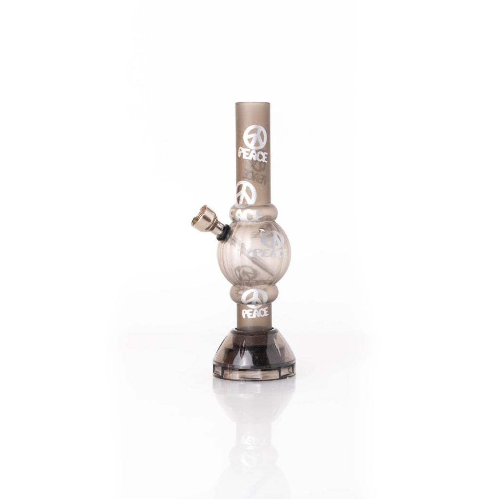 Mini Bong Con Kick - Hole Y Grinder Acrílico (17cm) - Rahid Wholesale
