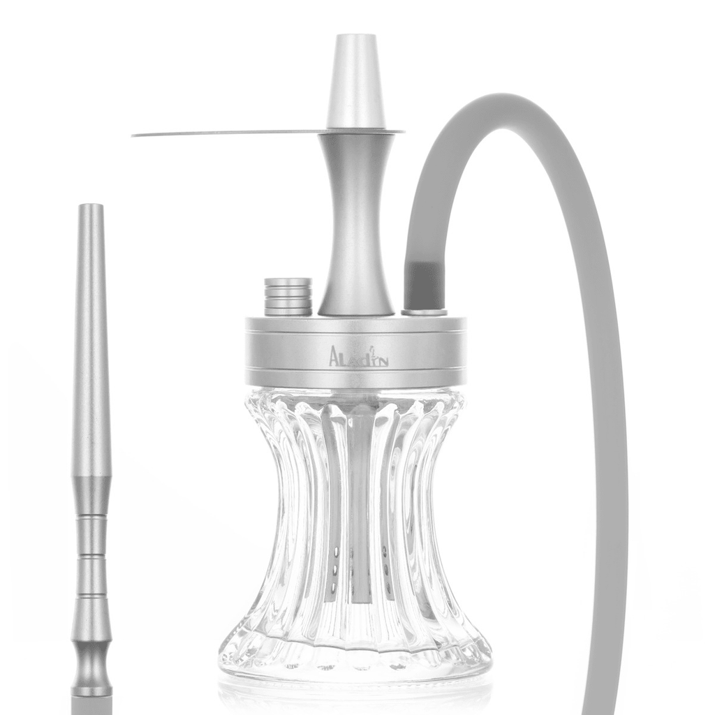 Shisha Aladin To - Go Acero y Silicón Quirúrgico (28cm) - Rahid Wholesale
